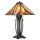 Hohe Tischlampe Braun Gold 63,5cm Tiffany Stil