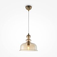 Hängeleuchte Metall Rauchglas E27 D: 29,7 cm rund MOIRA