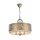 Hängelampe Stoff Metall E14 rund D: 46,4 cm 3-flammig