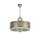 Hängelampe Stoff Metall E14 rund D: 46,4 cm 3-flammig