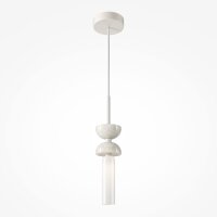Hängelampe Metall Glas G9 D: 10 cm rund Modern MARIA