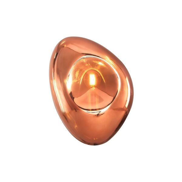 Wandleuchte Metall Glas E14 H: 27,5 cm Modern MILAN