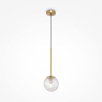 Hängelampe Glas Metall E27 Ø 15 cm rund H:...