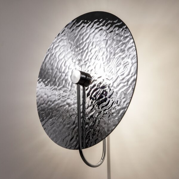 Wandlampe Glas Metall G9 Ø 40 cm H: 44,5 cm Chrom rund