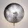 Wandlampe Glas Metall G9 Ø 40 cm H: 44,5 cm Chrom rund