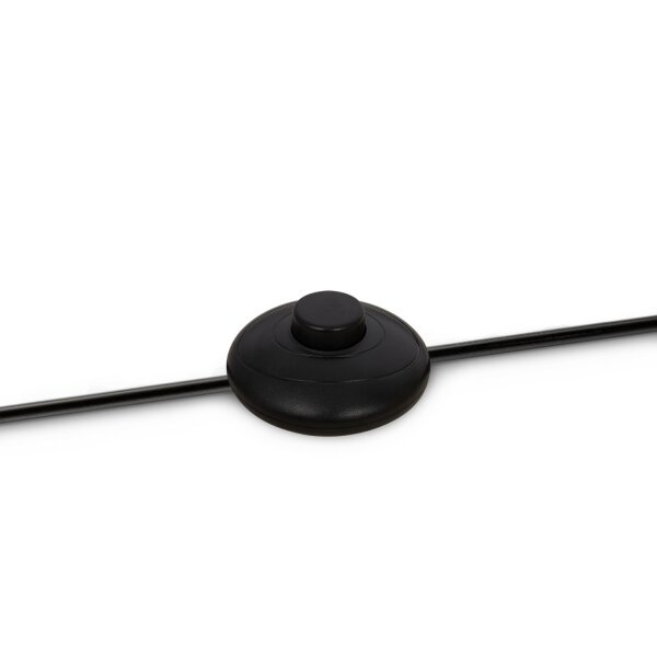 Stehleuchte Metall Glas E14 139 cm hoch Schwarz Weiß