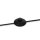 Stehleuchte Metall Glas E14 139 cm hoch Schwarz Weiß