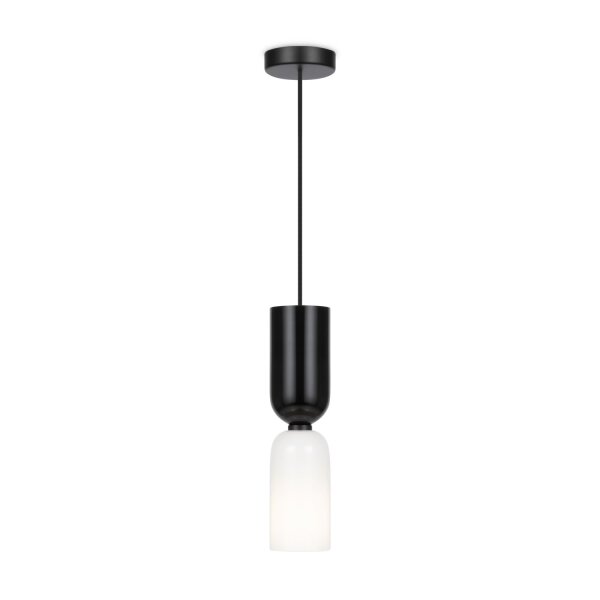Hängelampe Metall Glas E14 rund Ø 8 cm H: max. 232 cm