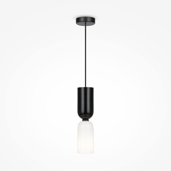 Hängelampe Metall Glas E14 rund Ø 8 cm H: max. 232 cm