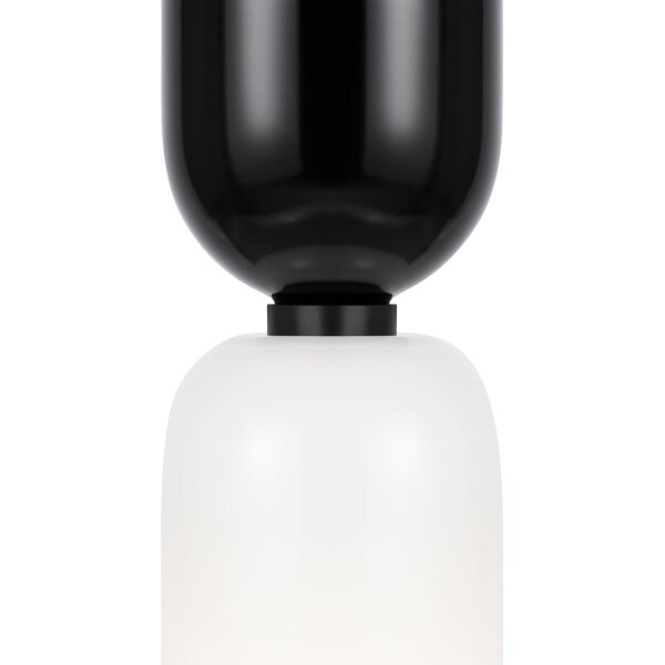 Hängelampe Metall Glas E14 rund Ø 8 cm H: max. 232 cm
