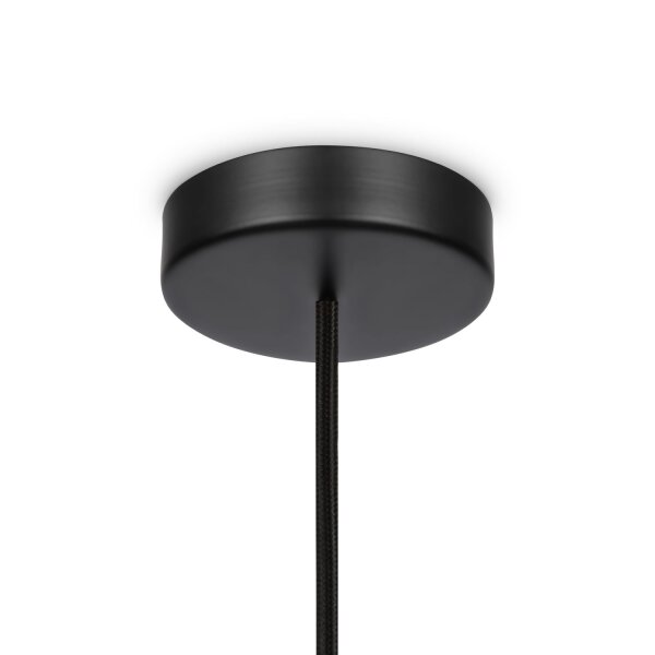 Hängelampe Metall Glas E14 rund Ø 8 cm H: max. 232 cm