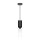 Hängelampe Metall Glas E14 rund Ø 8 cm H: max. 232 cm