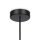Hängelampe Metall Glas E14 rund Ø 8 cm H: max. 232 cm