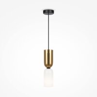 Hängelampe Metall Glas E14 rund D: 8 cm H: max. 232 cm