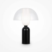 Tischlampe Glas Keramik E14 rund D: 30 cm 42,5 cm