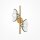 Wandleuchte Metall Glas 45 cm hoch in Messing G9 Modern