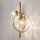 Wandleuchte Metall Glas 45 cm hoch in Messing G9 Modern