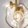 Wandleuchte Metall Glas 45 cm hoch in Messing G9 Modern