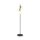 Stehlampe Metall Glas 150 cm hoch in Gold Weiß Schwarz