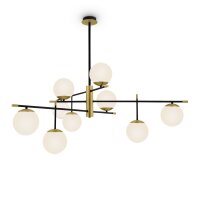 Deckenleuchte Metall Glas E14 131,5 cm breit Modern OLE