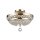 Deckenlampe Metall E14 D: 32 cm in Gold antik 3-flammig