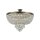 Deckenleuchte Metall D: 50 cm rund in Gold antik E27