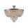 Deckenleuchte Metall D: 50 cm rund in Gold antik E27