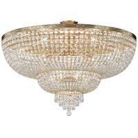 Deckenlampe Metall Ø 100 cm in Gold antik E27 rund...