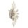 Wandlampe Kristall Metall H: 47 cm in Chrom Klar 4x G9