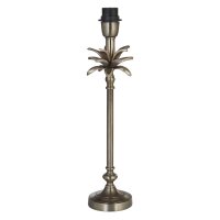 Gestell für Tischleuchte Metall E27 H: 45 cm Nickel...