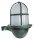 Au&szlig;enleuchte Wand Messing Glas H: 18 cm IP64 E27 Gr&uuml;n Antik