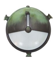 Außenlampe Wand Maritim Messing E27 IP64 D: 21 cm...