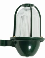 Wandlampe außen Glas Messing E27 IP64 22 cm hoch...