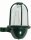 Wandlampe au&szlig;en Glas Messing E27 IP64 22 cm hoch Gr&uuml;n