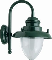 Außenleuchte Wand Messing Glas H: 21 cm IP23 E27...