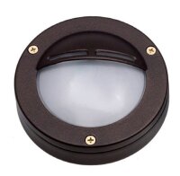 Außenlampe Wand Messing Glas G9 IP64 D: 14 cm rund