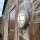 Wandlampe außen Grau Echt-Messing rund D: 14 cm IP64