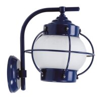 Außenwandlampe Messing massiv Glas 22 cm hoch IP23...