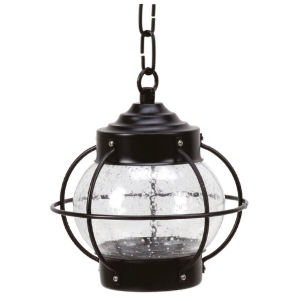 Hängeleuchte außen Messing Glas E27 IP23 D: 20 cm rund