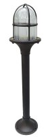 Wegeleuchte au&szlig;en 63 cm Messing Glas E27 IP54 Maritim