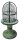 Stehlampe au&szlig;en klein Messing Glas 28 cm IP54 Gr&uuml;n Antik E27