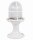 Sockelleuchte Messing Glas E27 IP54 28 cm Wei&szlig; Maritim