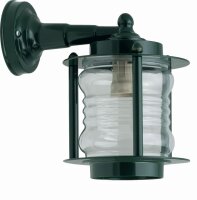 Wandlampe außen Messing massiv Glas H: 24 cm IP23...