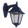 Wandlampe au&szlig;en Messing E27 IP43 H: 26 cm Blau Rustikal