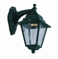 Rustikale Au&szlig;enlampe Messing E27 IP43 H: 26 cm in Gr&uuml;n