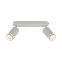 Deckenlampe Weiß Metall 43,5cm verstellbar...