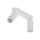 Deckenlampe Weiß Metall 43,5cm verstellbar 2-flammig GU10