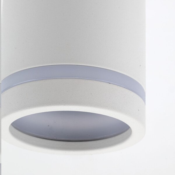 Spot Lampe Decke Metall GU10 Ø 5,5 cm H: 11 cm Aufputz Weiß