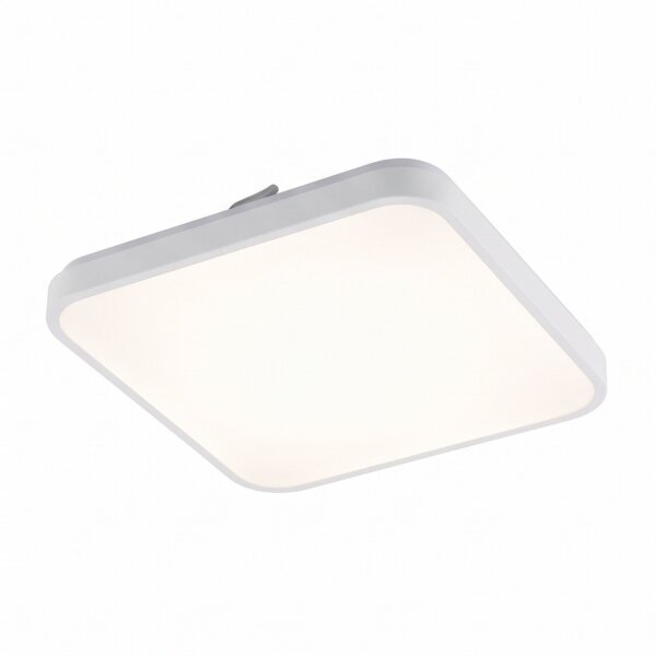 LED Deckenleuchte Weiß Aluminium 32 W warmweiß blendarm