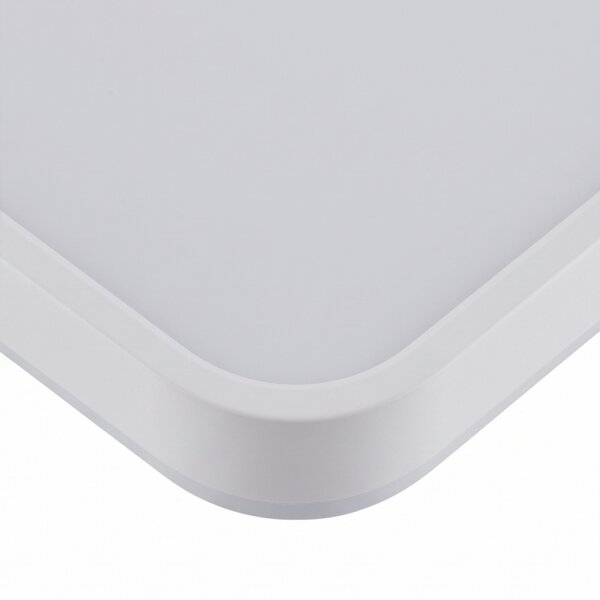 LED Deckenleuchte Weiß Aluminium 32 W warmweiß blendarm